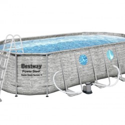 Piscina Power Steel Stone Swim Vista 549 x 274 x 122 cm  Piscina Power Steel Stone Swim Vista 549 x 274 x 122 cm